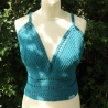 Top gehäkelt Häkeltop Oberteil Bustier Damenmode Handarbeit 