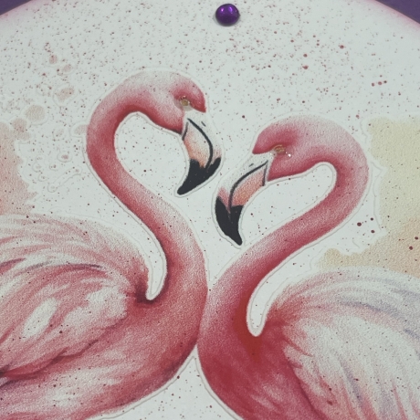 Freundschaftskarte - Valentinstagskarte - Flamingos - Liebe