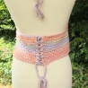 Top gehäkelt Häkeltop Rüschentop Bustier Handarbeit bunt