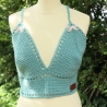 Top gehäkelt Häkeltop Oberteil Bustier Damenmode Handarbeit 