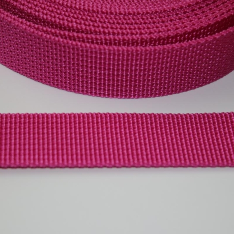 Gurtband 25 mm pink 1,8 mm stark