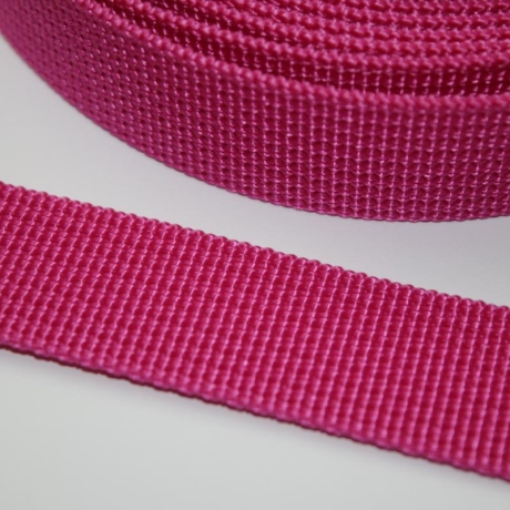Gurtband 25 mm pink 1,8 mm stark