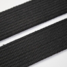 Gurtband gesteppt Baumwolle 40 mm schwarz Baumwoll-Gurtband