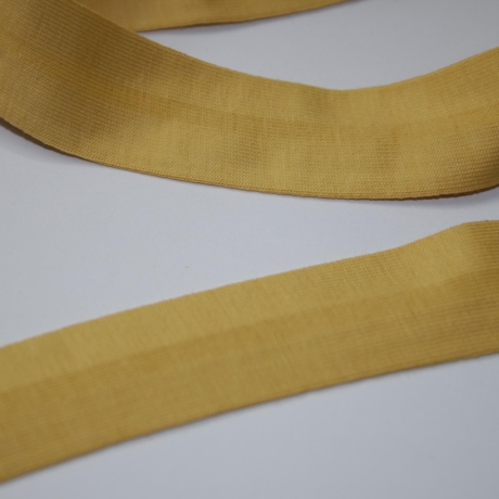Schrägband Jersey mit Elasthan-Anteil senf gelb mustard 20 mm