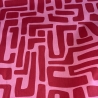beschichtete Baumwolle Abstrakt rot rosa Poppy Fabrics