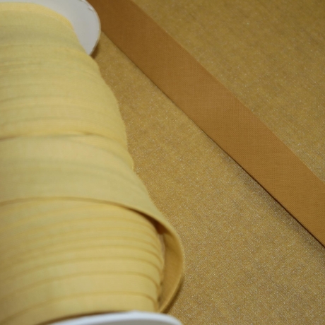 Schrägband Jersey mit Elasthan-Anteil senf gelb mustard 20 mm