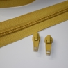 Reißverschluss 5mm & Zipper - senf senfgelb Schieber 
