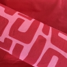 beschichtete Baumwolle Abstrakt rot rosa Poppy Fabrics