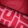 beschichtete Baumwolle Abstrakt rot rosa Poppy Fabrics