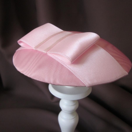 Fascinator Kopfschmuck Hut Braut Rosa Maud