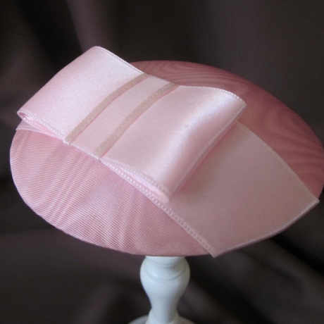 Fascinator Kopfschmuck Hut Braut Rosa Maud