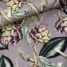 Canvas Artischoke lavendel lila 100% Baumwolle 