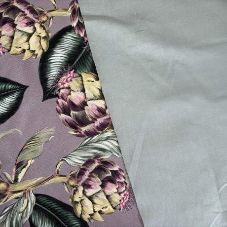 Canvas Artischoke lavendel lila 100% Baumwolle 