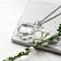 Pusteblume • Halskette silber | Naturschmuck | Kette | Glas