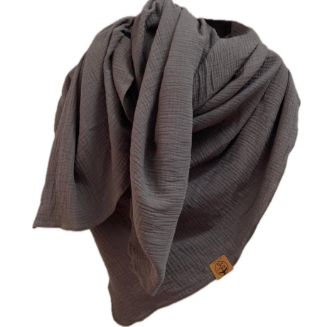 Musselin Tuch XXL | Schal | Halstuch | Dreieckstuch | 42 Farben