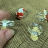 Kinderring, Ring verstellbar mit Weihnachtsmann, Nikolaus