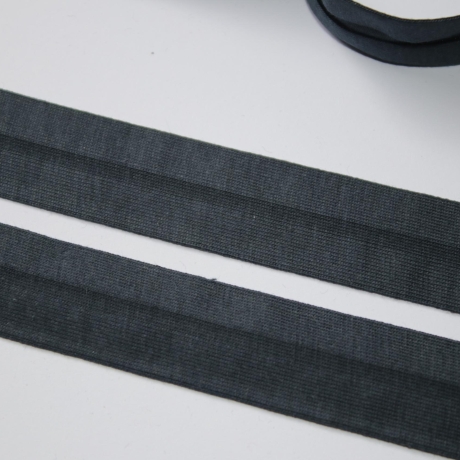 Schrägband Jersey mit Elasthan-Anteil dunkelblau 20 mm