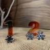 Kinderring, Ring verstellbar mit Schneeflocke, Weihnachtsstern
