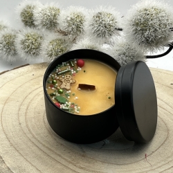 Duftkerze Christmas Cookie handmade mit Holzdocht