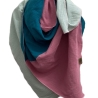 Musselintuch XXL/135x135 cm 3 Farbig Schal Tuch Damen