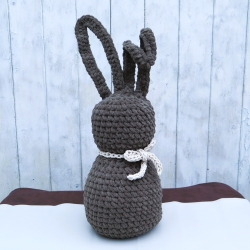 Hase Osterdeko gehäkelt Wohndeko Türstopper Osterhase braun