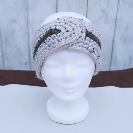 Ohrwärmer Stirnband gehäkelt Turban Haarband Ohrenwärmer