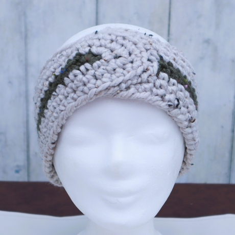 Ohrwärmer Stirnband gehäkelt Turban Haarband Ohrenwärmer