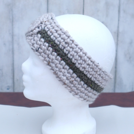 Ohrwärmer Stirnband gehäkelt Turban Haarband Ohrenwärmer