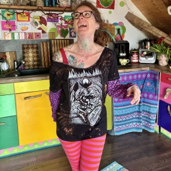 Offshoulder Shirt Größe L