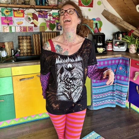 Offshoulder Shirt Größe L