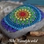 Mandala handgemalt auf Stein Mandala-Stein Glücksstein