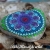 Mandala handgemalt auf Stein Mandala-Stein Glücksstein