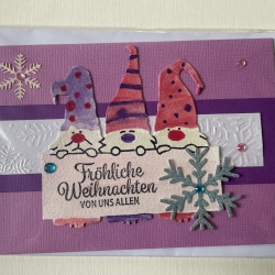 Karte Wichtelweihnacht  Karte Wichtelweihnacht