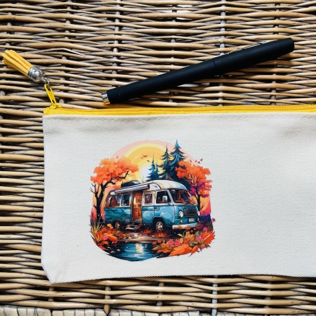 Set Tasche & Untersetzer für die Reise - Camping - Papiere 