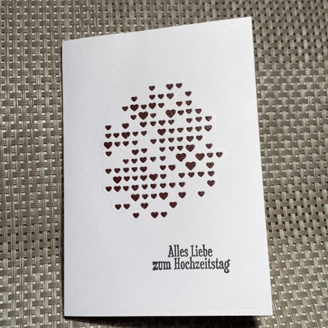 Karte - Grußkarte - Alles Liebe zum Hochzeitstag - von uns allen