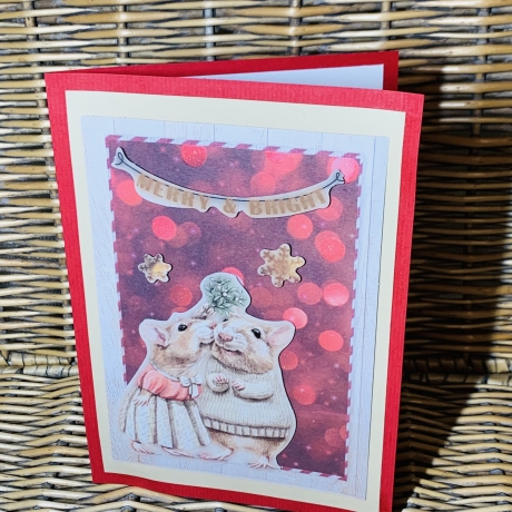 Weihnachtsgrüße - tierisch lustige verliebte Mäuse