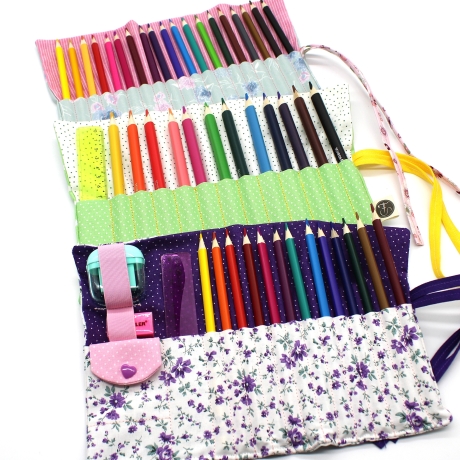 Stickdatei ITH Stifterolle Stifteetui Rollmäppchen 20x30cm