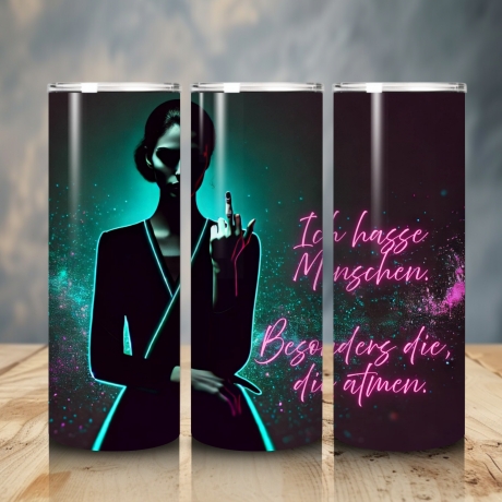 Tumbler „Ich hasse Menschen“