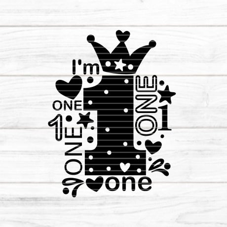 I'm one Plotterdatei SVG DXF FCM