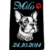 Stickdatei Boston Terrier Milo Hund realistisch