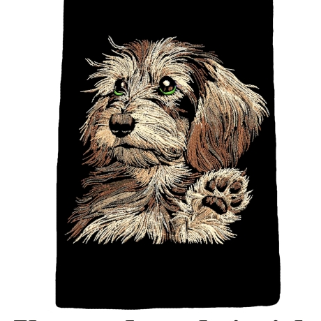 NEU Stickdatei Rauhaardackel Herkules Hund 