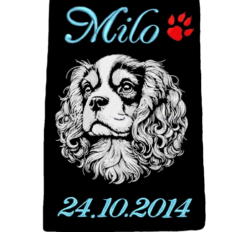 Stickdatei King Charles Cavalier Karl Hund Lunachild