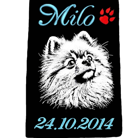 NEU Stickdatei Pomeranian Zwergspitz Bea