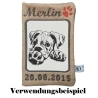 Stickdatei Boxer Whisky Hund realistisch Lunachild