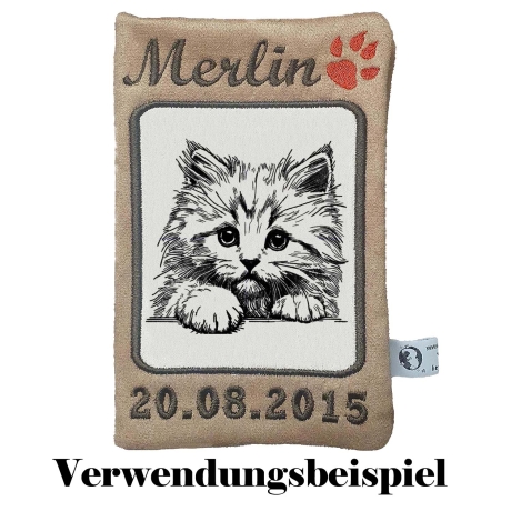 Stickdatei Katze Kitten Kätzchen Nicky realistisch