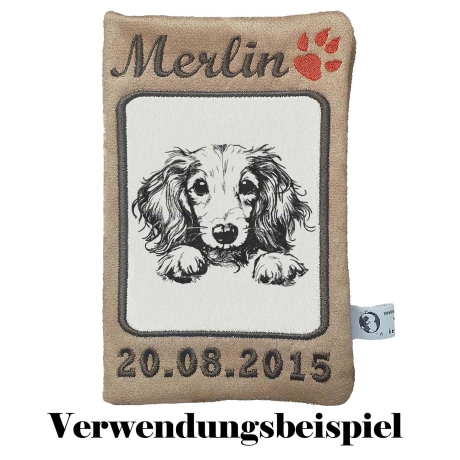 Stickdatei Dackel langhaar Abby Hund