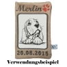 Stickdatei Basset Welpe Bonnie Hund