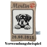 Stickdatei Rottweiler  Zero Hund realistisch