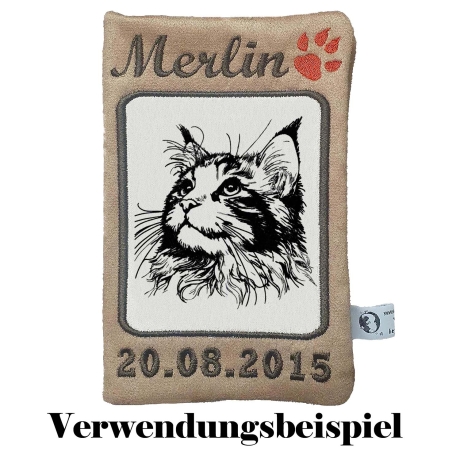 Stickdatei Maine Coon Katze Dana Kitten realistisch