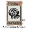 Stickdatei Shih Tzu Lilo Hund Schleife realistisch